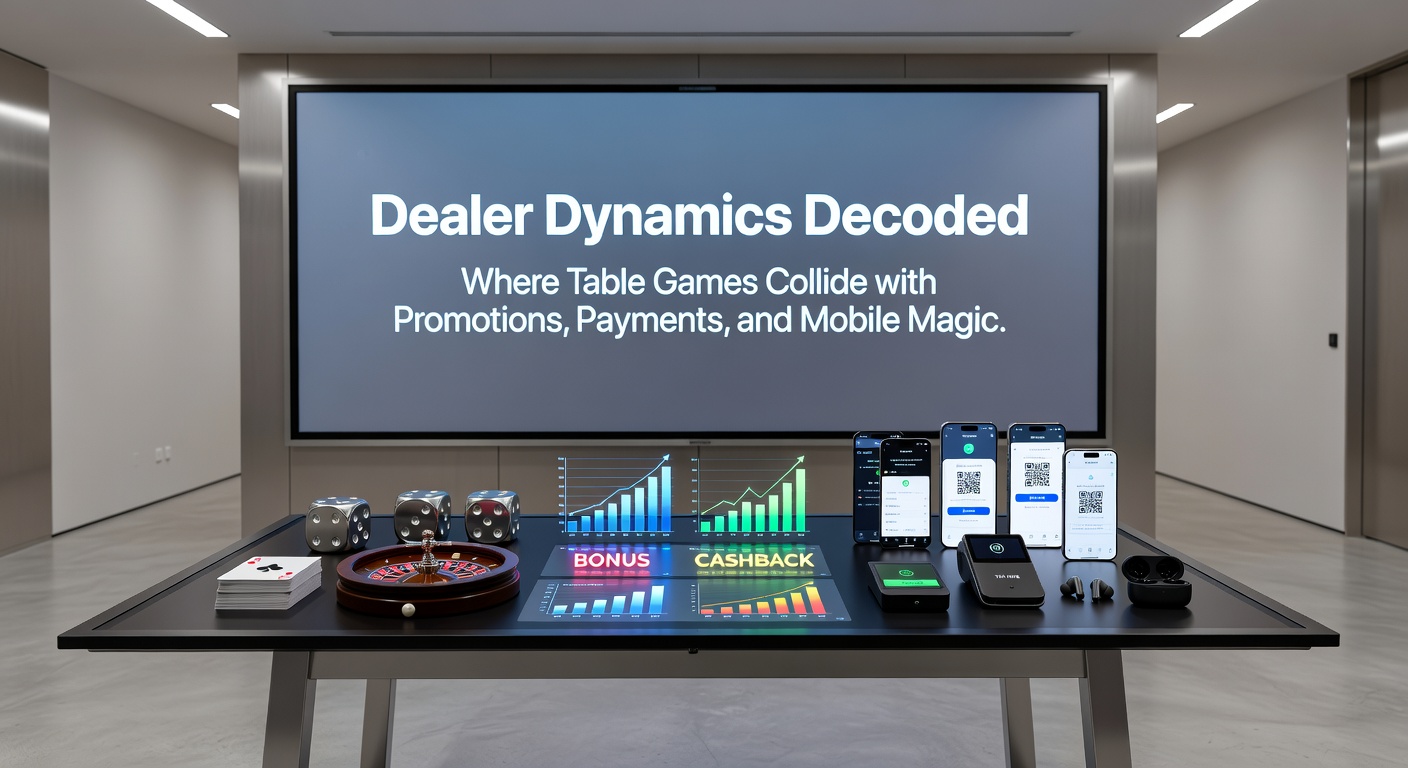 Mobiele interface met live dealer blackjack, promotiepop-up en snelle betaalopties