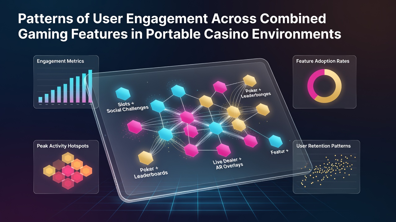 Visualisatie van gebruikersinteracties tussen slots, live tafels en sportweddenschappen in mobiele casino apps