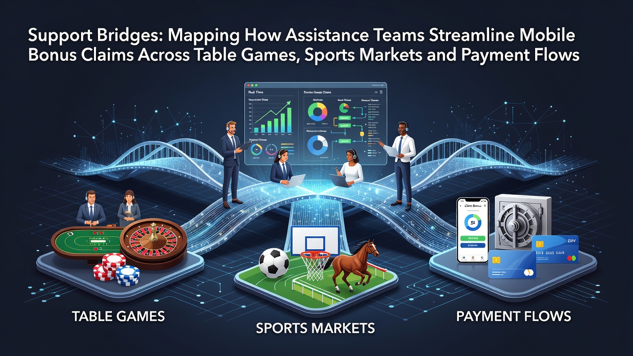 Assistentieteams die mobiele bonusclaims afhandelen bij tafelspellen en sportweddenschappen