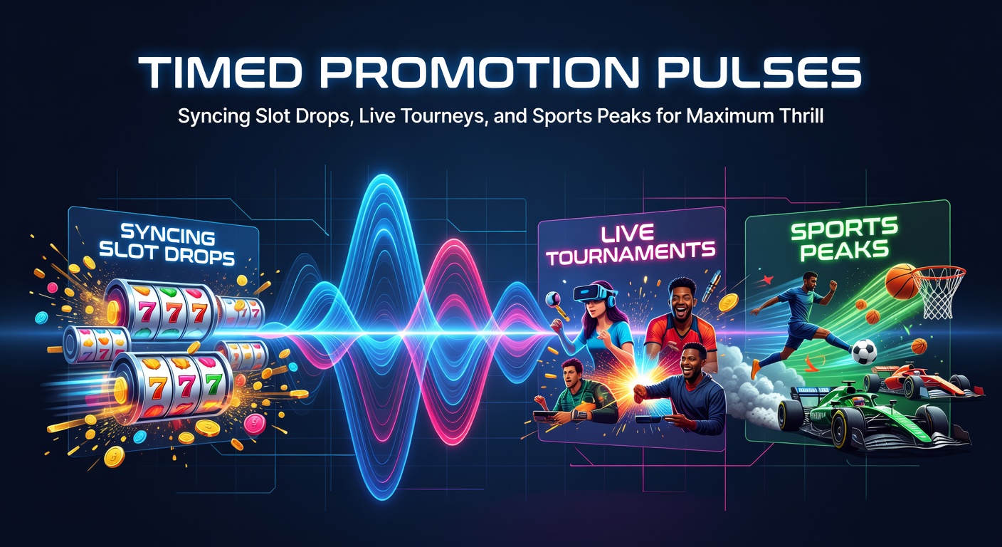 Grafiek met pieken in promotieactiviteit tijdens sportevenementen, slots en live toernooien